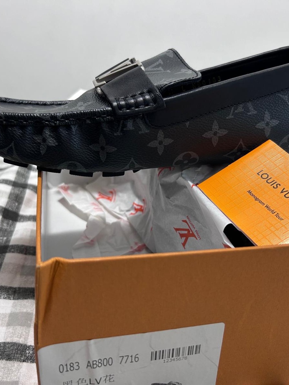 Louis Vuitton Black Monogram Bit Loafers
